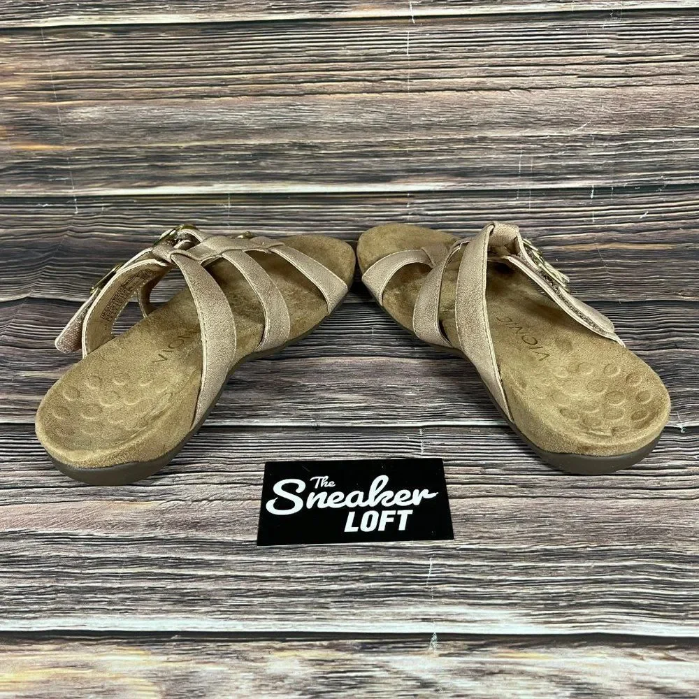 Vionic Misa‎ Slide Metallic Rose Gold Women's Sandals